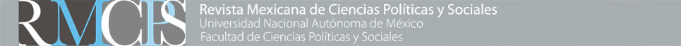 Revista Mexicana de Ciencias Políticas y Sociales - FACULTAD DE CIENCIAS POLÍTICAS Y SOCIALES, UNIVERSIDAD NACIONAL AUTÓNOMA DE MÉXICO